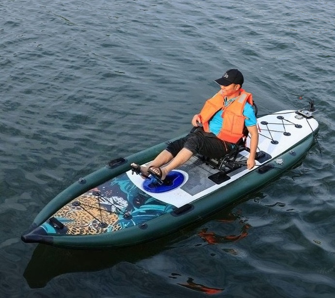 Fishing Kayak Pedal Drive - 야외용 전문가용 1인용 페달식 풍선형 낚시