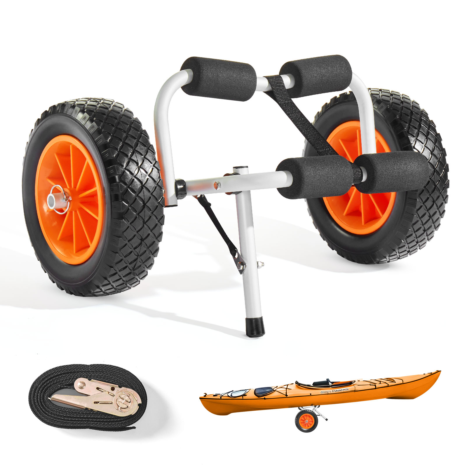 Fishing Kayak Cart - SucceBuy 200파운드 카약 카트 접이식 카약
