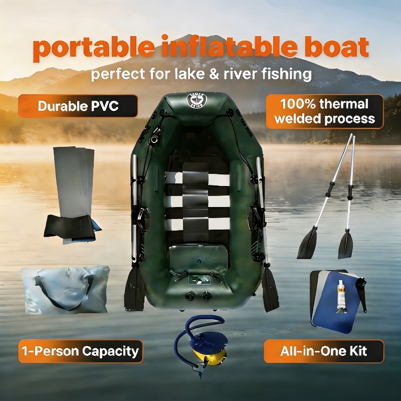 Fishing Kayak Inflatable - 1인용 낚시 보트 저렴한 풍선식 로잉