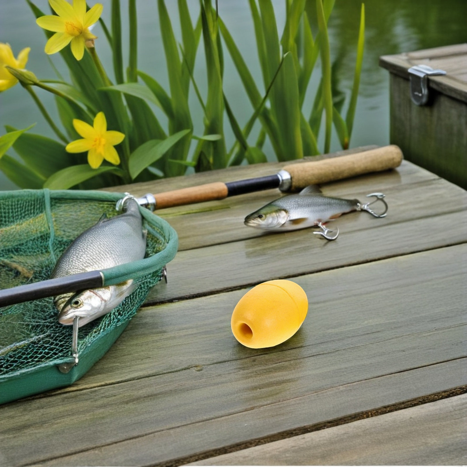 Fishing Kayak Anchor - 8개입 요트 플로트 부표, 고시인성 타원형