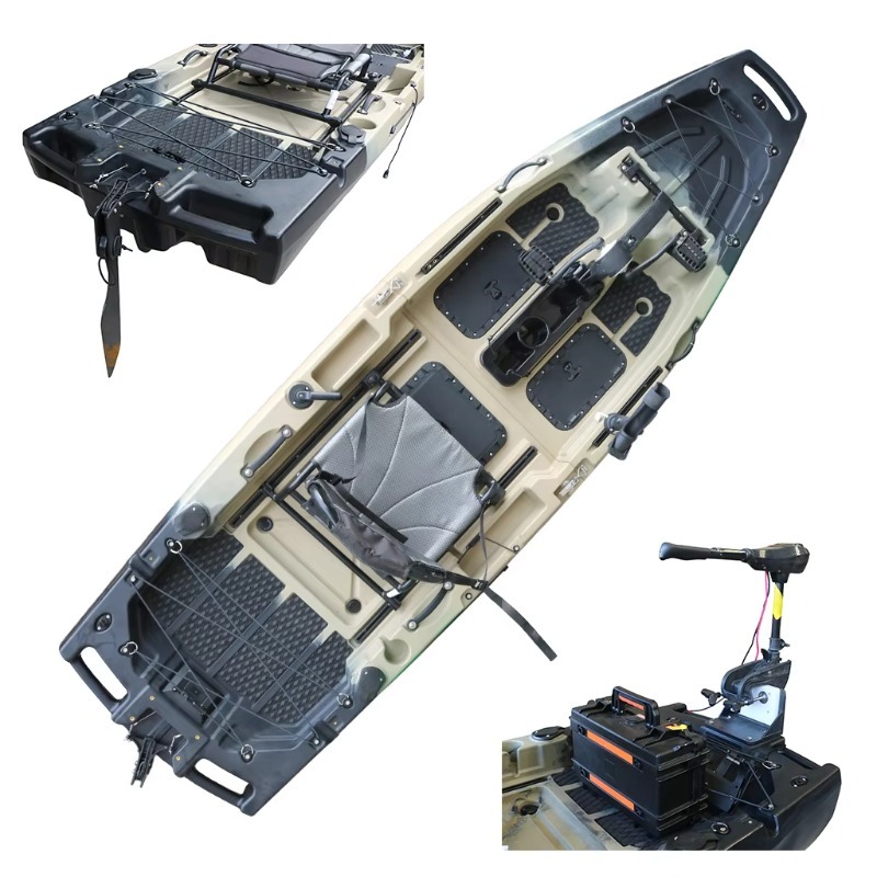 Fishing Kayak Pedal Drive - 1인용 HDPE/PE 시트온탑 CE 인증 모터식