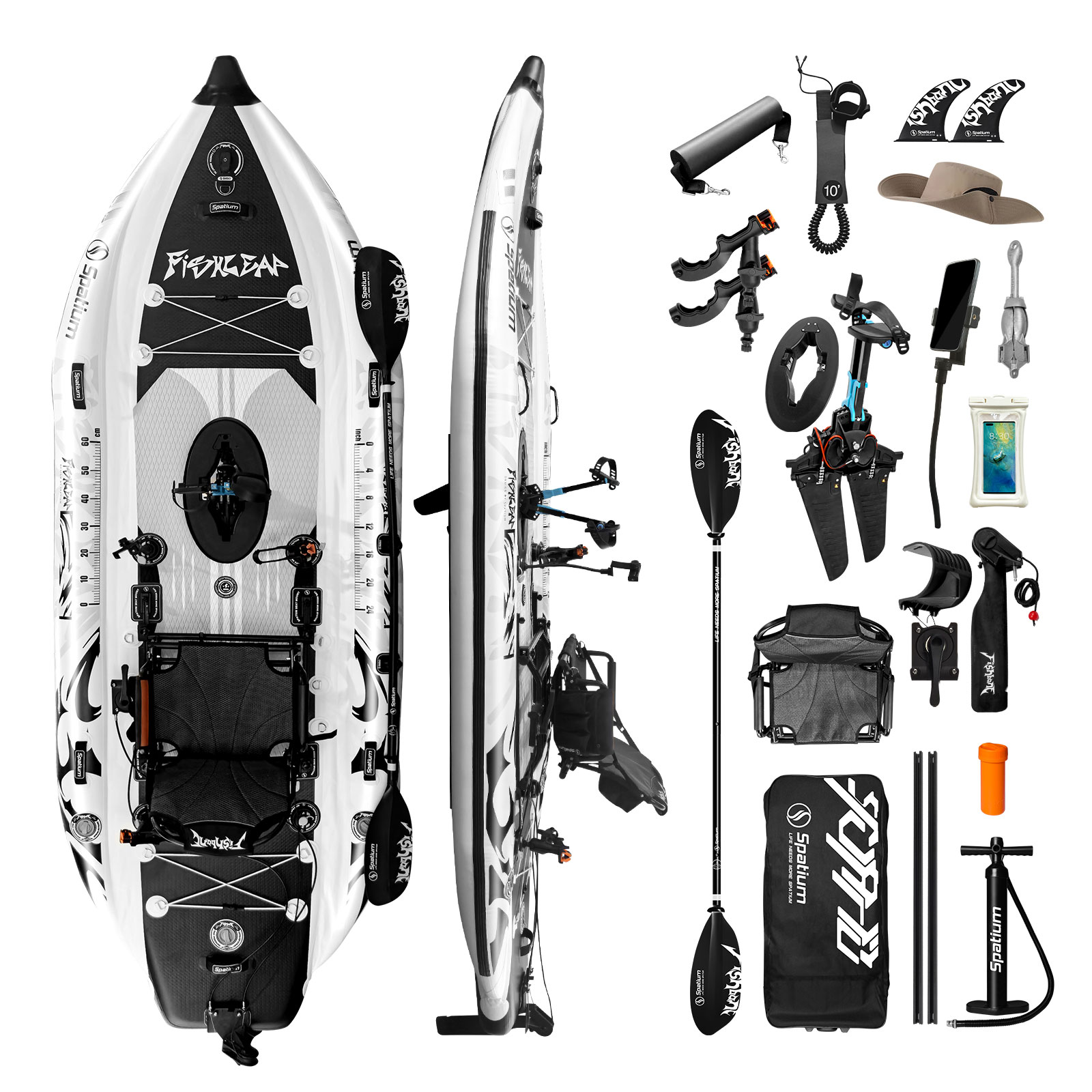 Fishing Kayak Pedal Drive - 스파티움 11.5피트 플리퍼 페달 드라이브 낚시용