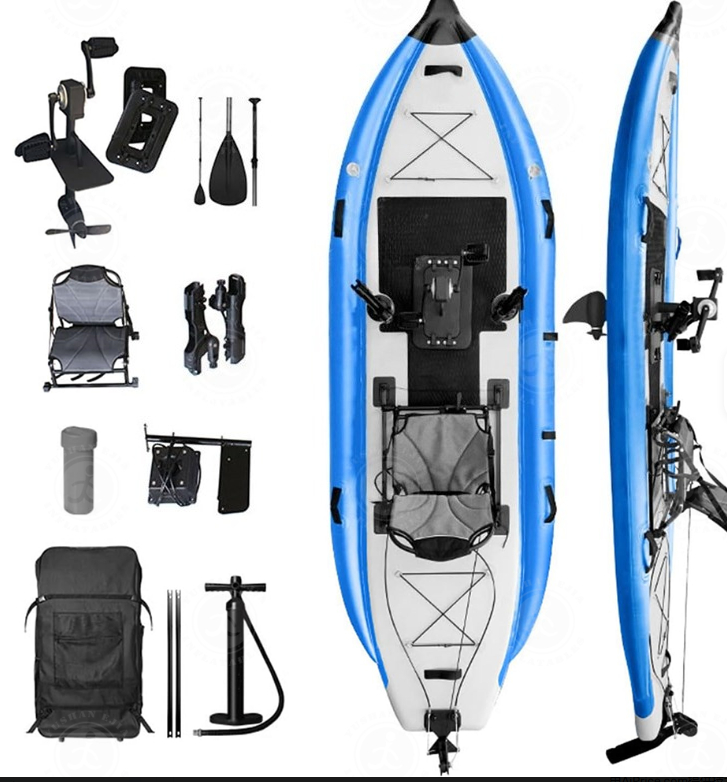 야외용 전문가용 1인용 페달식 풍선형 낚시 카약, 좌석 - Fishing Kayak Pedal Drive 리뷰 및 가격