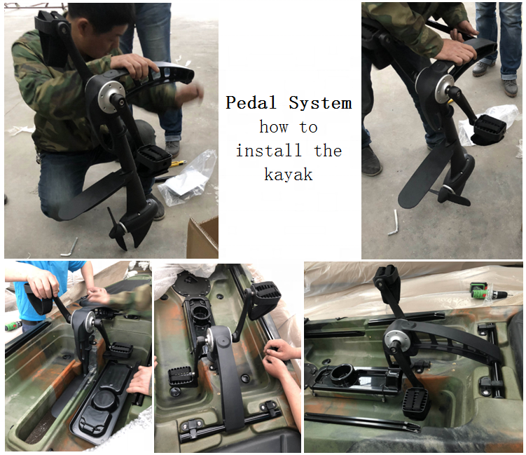알루미늄 플라스틱 세일링 야외 발 페달 구동 시스템 판 - Fishing Kayak Pedal Drive 리뷰 및 가격