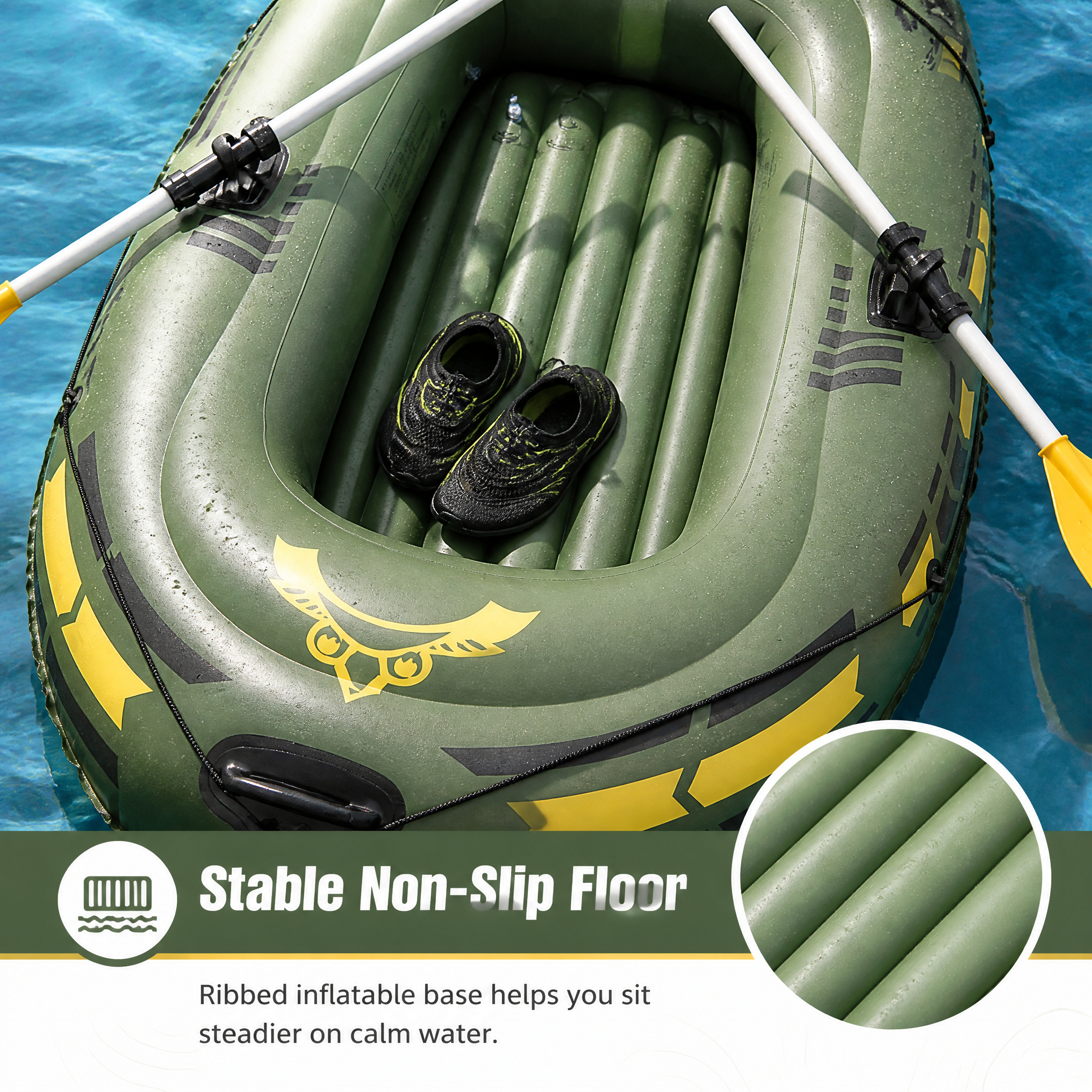 2인용 풍선 카약 두꺼운 PVC 휴대용 접이식 카누 패 - Fishing Kayak Paddle 리뷰 및 가격