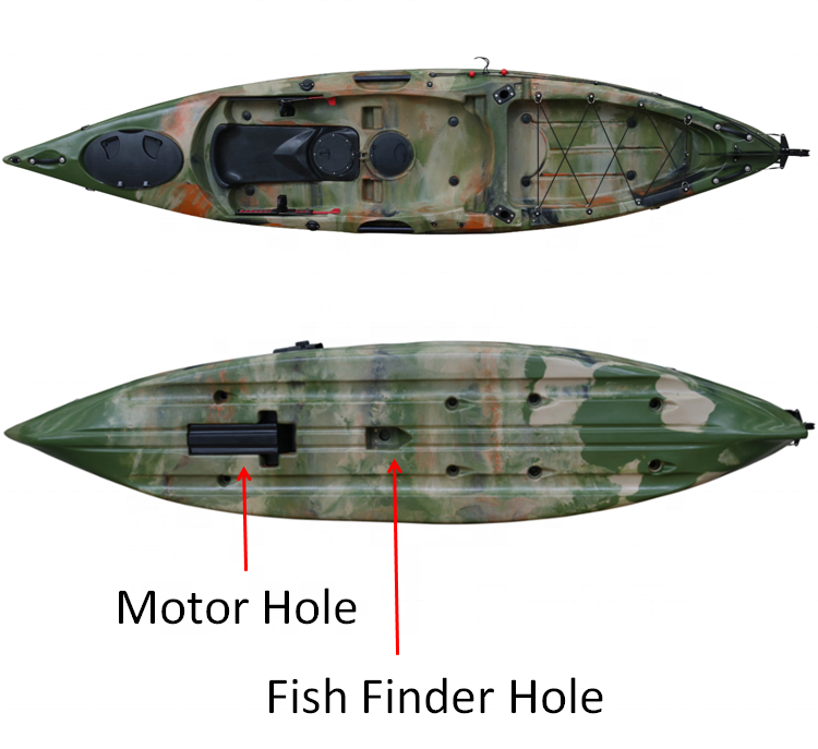 12.46' 카약은 전동 카약이 장착된 최고 낚시 모터 - Fishing Kayak Sit On Top 리뷰 및 가격