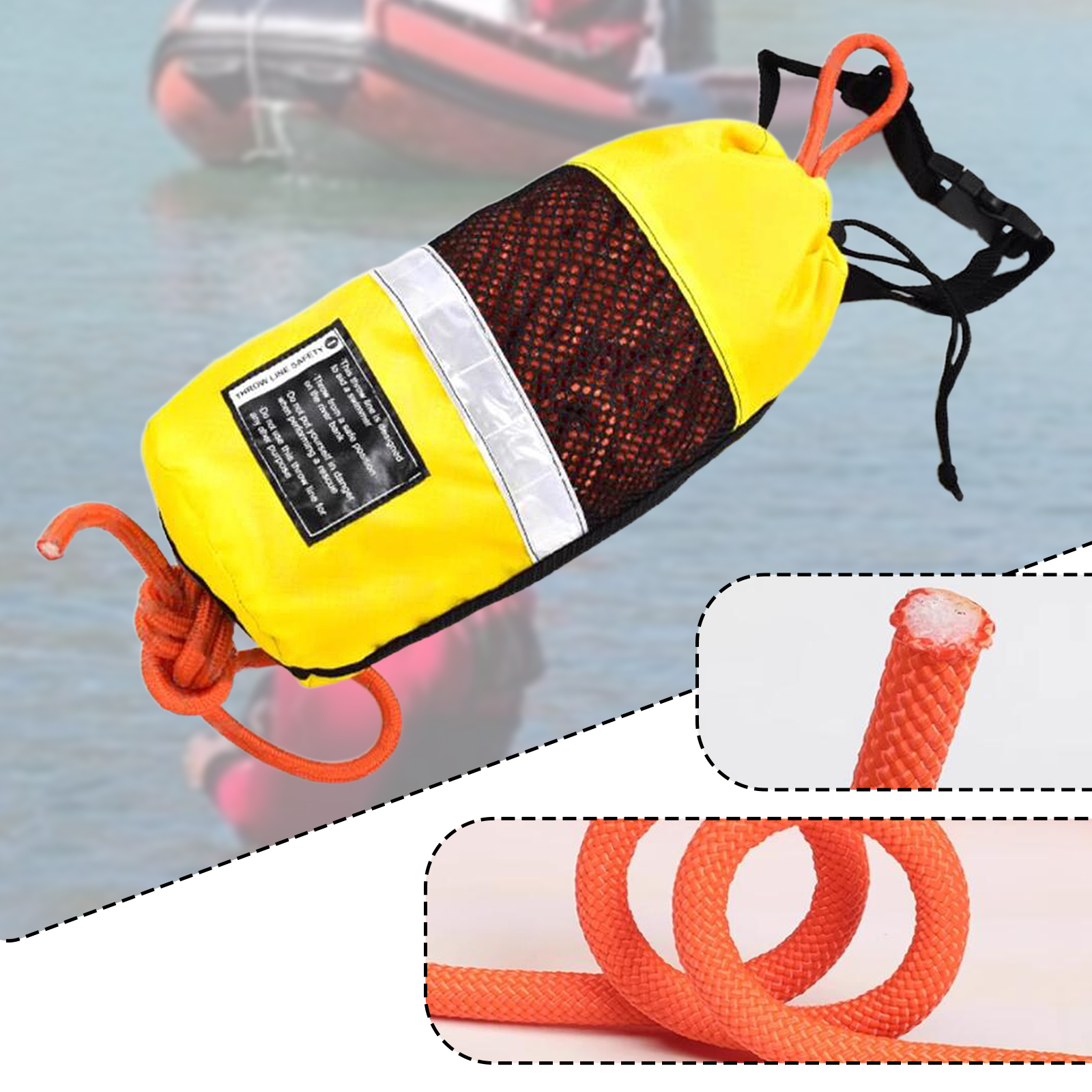 수중 구조용 물고기 로프용 던지기 가방 31M 카누 래 - Fishing Kayak Crate 리뷰 및 가격