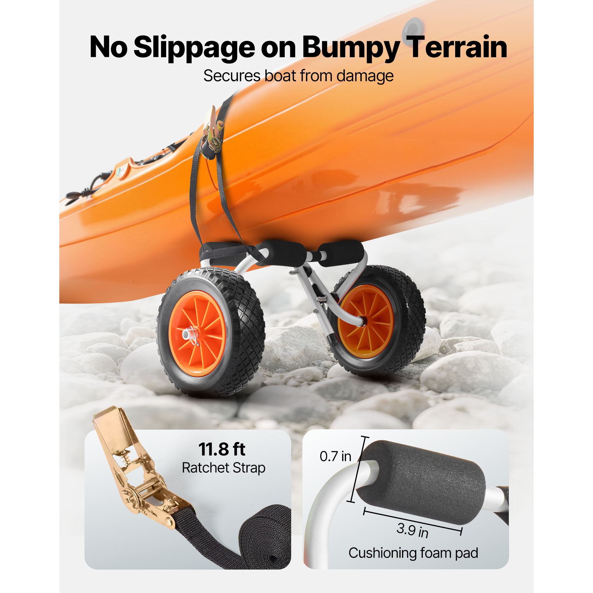 SucceBuy 200파운드 카약 카트 접이식 카약 트 - Fishing Kayak Cart 리뷰 및 가격