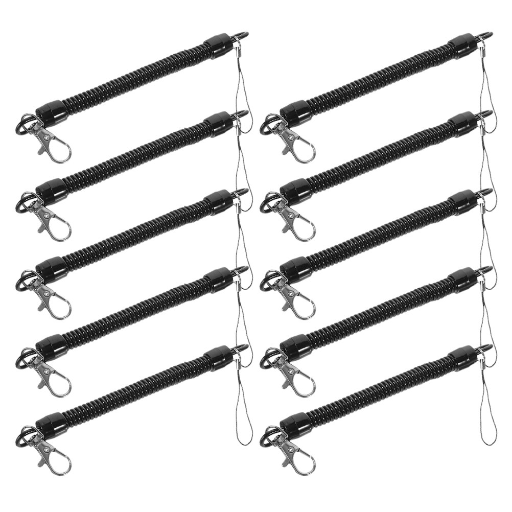 10Pcs 낚시 끈 낚싯대용 헤비 듀티 개폐식 코일형  - Fishing Kayak Paddle Leash 리뷰 및 가격