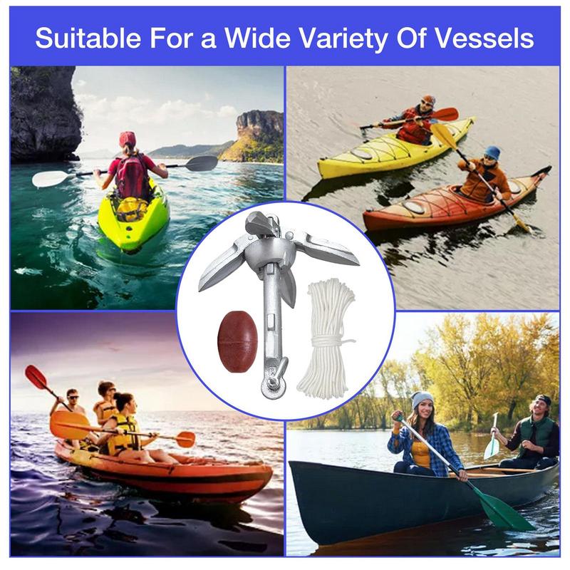 카누 앵커링 소형 카약 앵커링 시스템 호수 낚시 카약  - Fishing Kayak Anchor 리뷰 및 가격