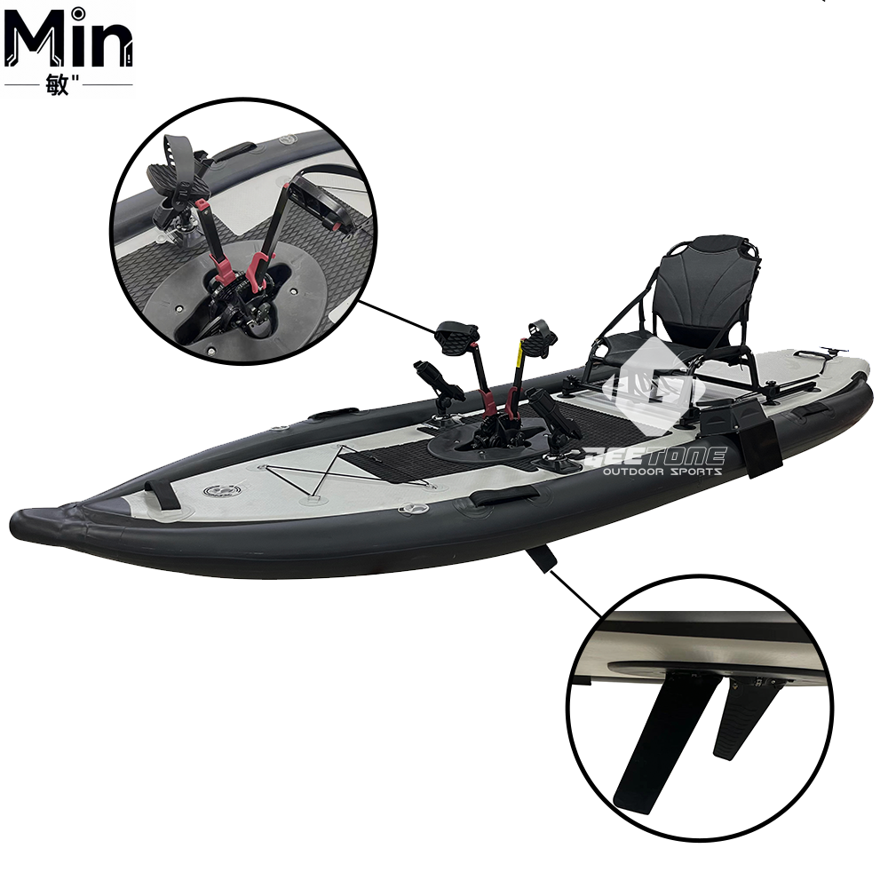 1000D PVC 풍선식 페달 드라이브 카약 GeeTo - Fishing Kayak Pedal Drive 리뷰 및 가격