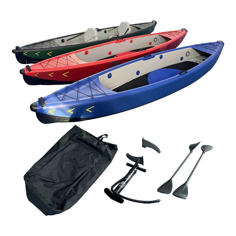 새로운 디자인 4.2m 휴대용 풍선 카약 카누 강화 P - Fishing Kayak Inflatable 리뷰 및 가격