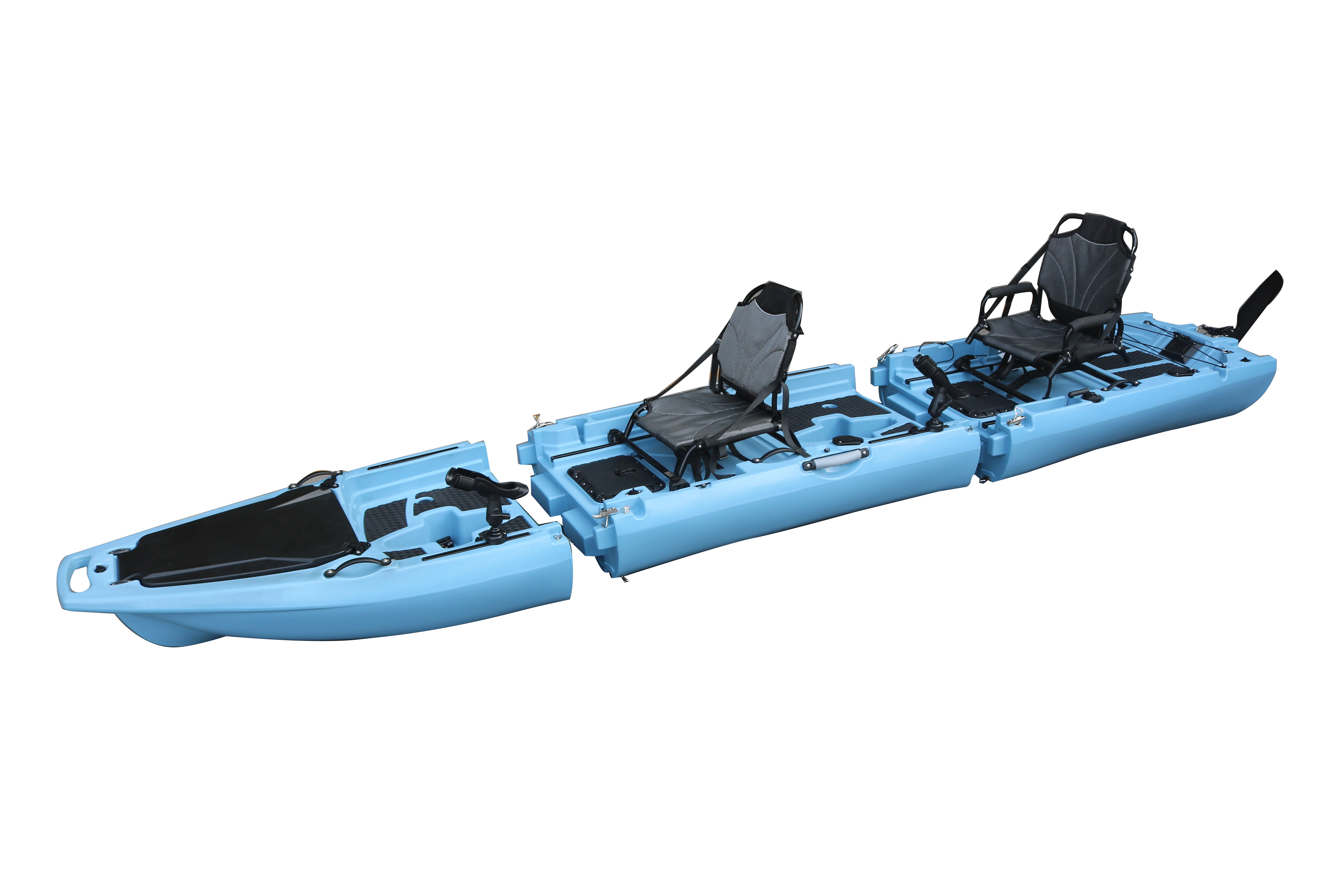 14피트 2인용 분리형 페달 카약 싯온탑 이중 시트 H - Fishing Kayak Sit On Top 리뷰 및 가격