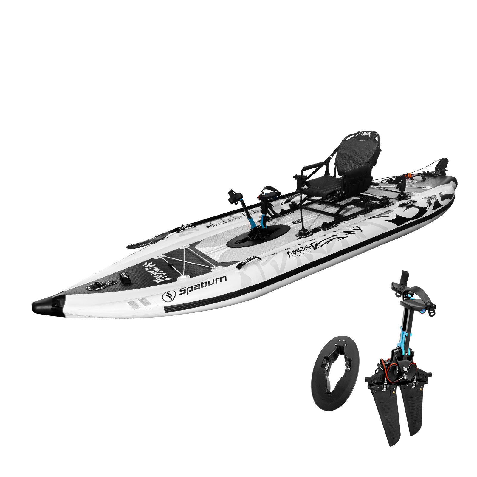 스파티움 11.5피트 플리퍼 페달 드라이브 낚시용 풍선 - Fishing Kayak Pedal Drive 리뷰 및 가격