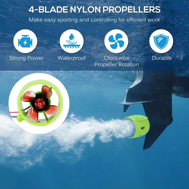12-24V 20A 브러시리스 수중 추진기 4 블레이드 - Fishing Kayak Trolling Motor 리뷰 및 가격