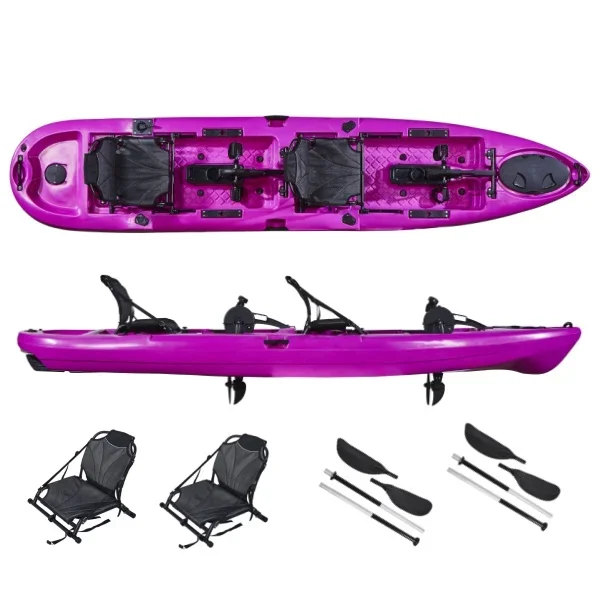 더블 카약 페달 낚시 보트 카누, 플라스틱 카약 판매, - Fishing Kayak Pedal Drive 리뷰 및 가격