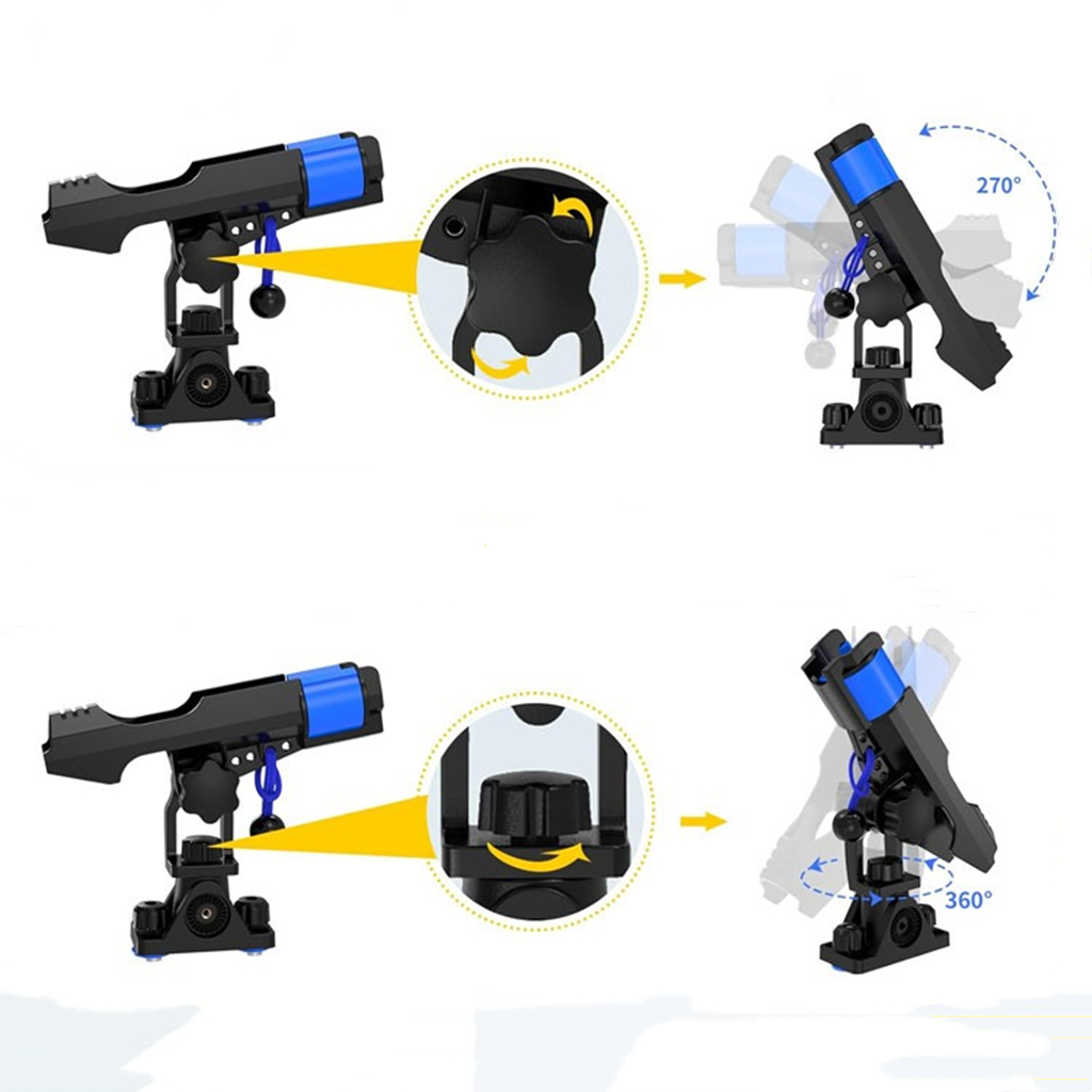 보트 카약용 낚싯대 홀더, 이중 잠금 번지 시스템, 초 - Fishing Kayak Rod Holder 리뷰 및 가격
