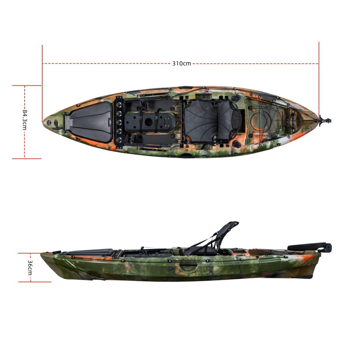 일류 싱글 낚시 카약 플라스틱 보트 낚시, 카누 카약  - Fishing Kayak Rod Holder 리뷰 및 가격