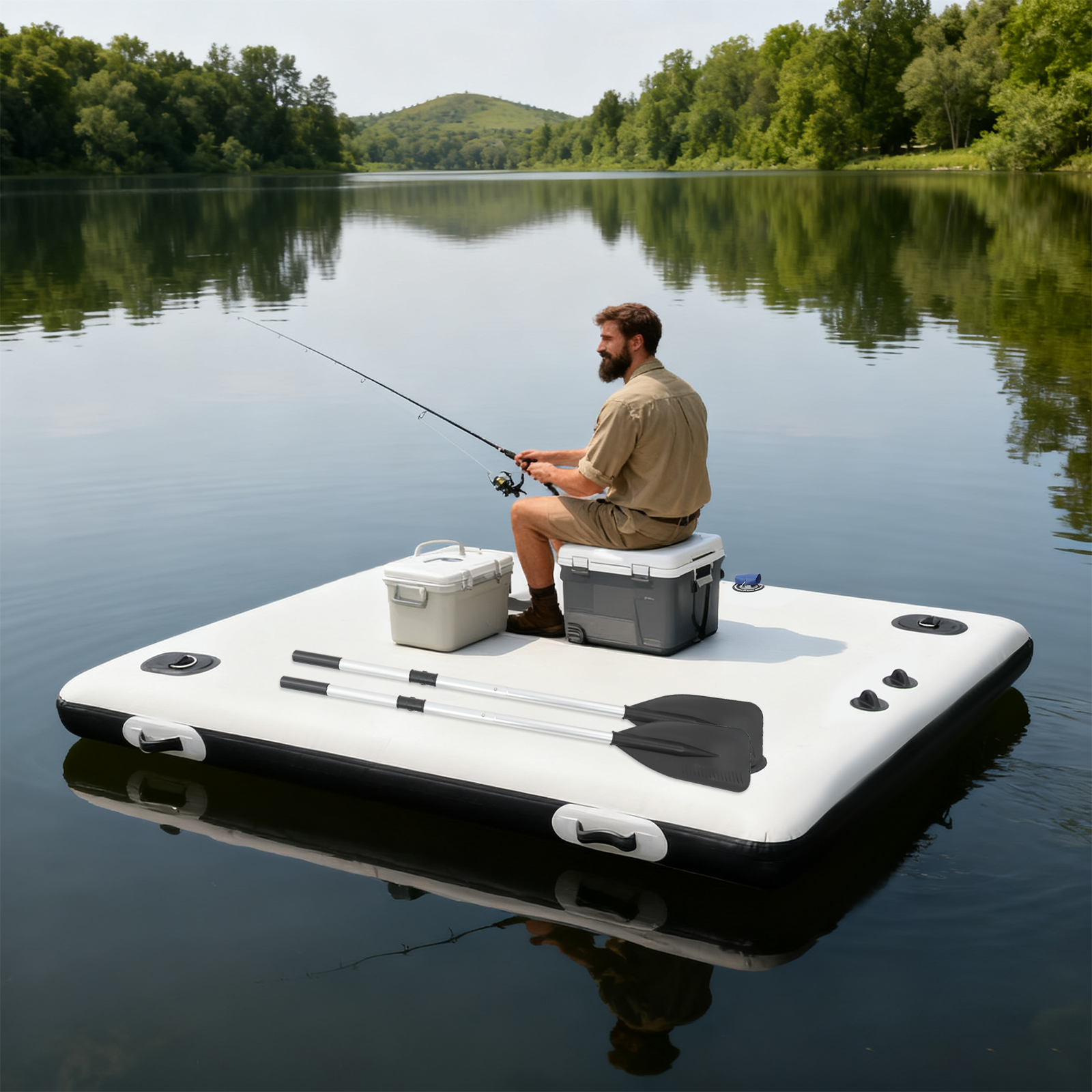팽창식 보트, 카누 트롤리 카트, 카약, 2m 접이식  - Fishing Kayak Cart 리뷰 및 가격