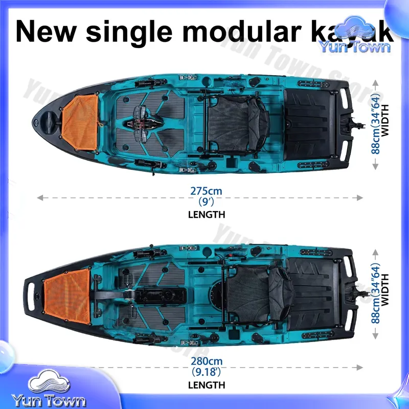 모듈식 카약 9.5피트 싯온탑 페달 핀 드라이브 낚시  - Fishing Kayak Pedal Drive 리뷰 및 가격