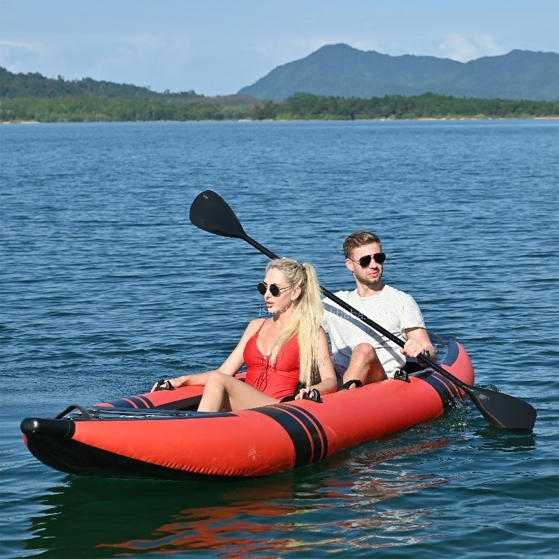 도매 PVC 탠덤 카약 풍선식 야외 낚시 카누 풍선식  - Fishing Kayak Inflatable 리뷰 및 가격