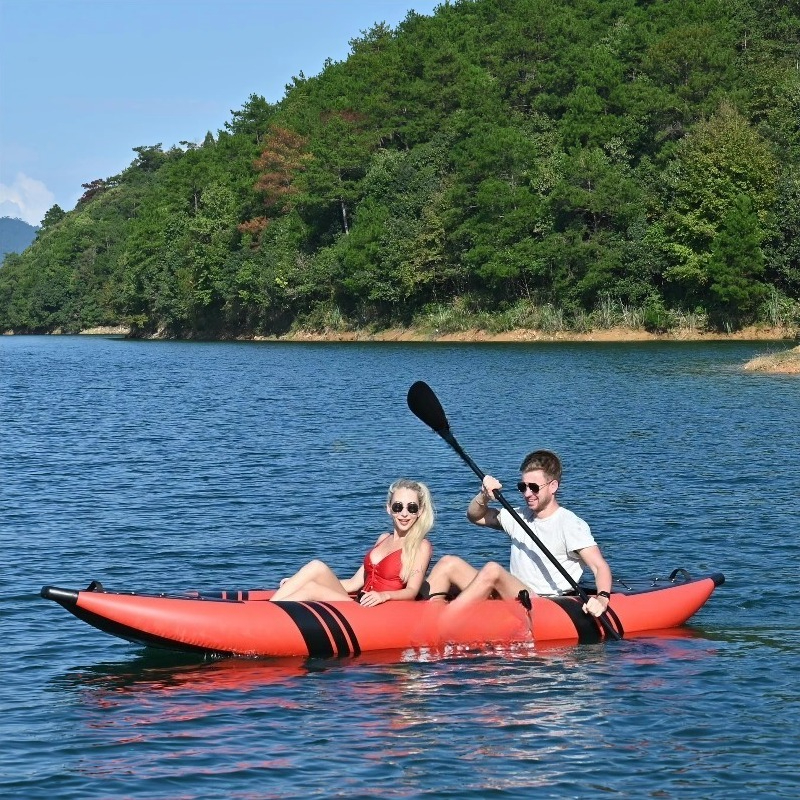 도매 PVC 탠덤 카약 풍선식 야외 낚시 카누 풍선식  - Fishing Kayak Inflatable 리뷰 및 가격
