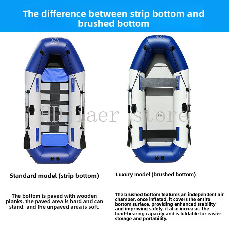단단한 바닥이 있는 풍선 보트, 두꺼운 PVC 낚시 카 - Fishing Kayak Inflatable 리뷰 및 가격